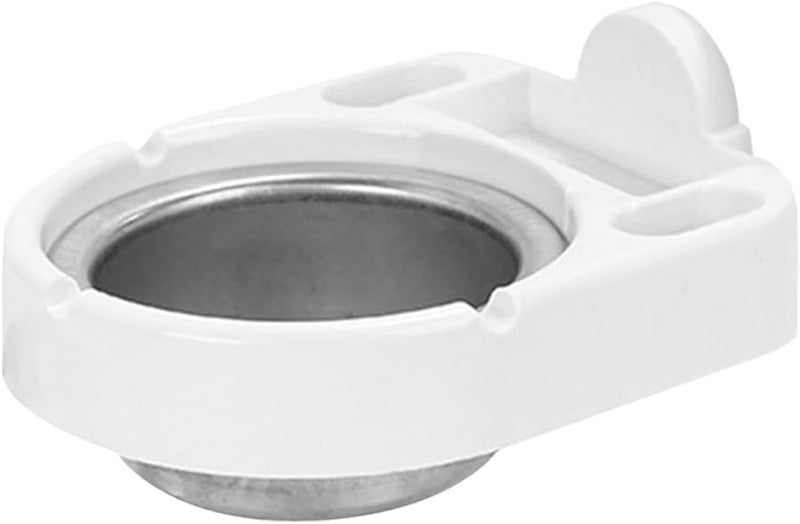 Wall Mounted Stainless Steel Ashtray with Detachable Bin No Drill Installation White - Image 1